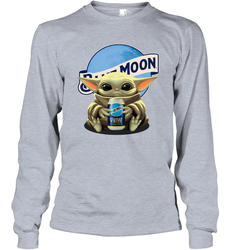 Yoda hug Blue Moon Long Sleeve T-Shirt - kambletee