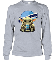 Yoda hug Blue Moon Long Sleeve T-Shirt - kambletee