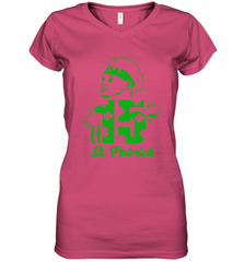 Happy St. Patrick's Day 15 Patrick Mahomes Kansas City Chiefs Women's V-Neck - kambletee