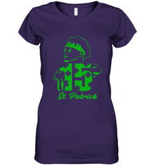 Happy St. Patrick's Day 15 Patrick Mahomes Kansas City Chiefs Women's V-Neck - kambletee