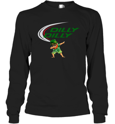 St Patricks day Irish Dilly Dilly Leprechaun dabbing Long Sleeve T-Shirt - kambletee