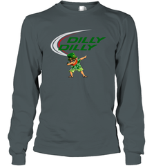 St Patricks day Irish Dilly Dilly Leprechaun dabbing Long Sleeve T-Shirt - kambletee