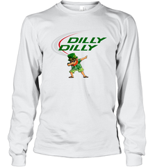 St Patricks day Irish Dilly Dilly Leprechaun dabbing Long Sleeve T-Shirt - kambletee