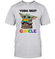 Star Wars Baby Yoda best Guncle LGBT Pride Men's T-Shirt - kambletee