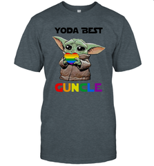 Star Wars Baby Yoda best Guncle LGBT Pride Men's T-Shirt - kambletee