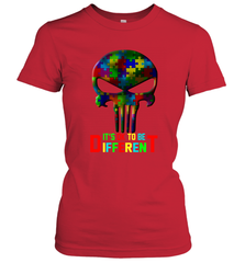 Skull it is ok to be different Women's T-Shirt - kambletee