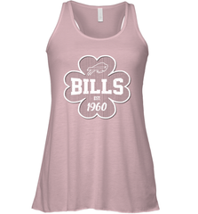 Patrick's Day Shamrock For Buffalo Bills Fans Racerback Tank - kambletee