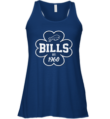 Patrick's Day Shamrock For Buffalo Bills Fans Racerback Tank - kambletee