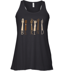 Sign Language be Kind Racerback Tank - kambletee