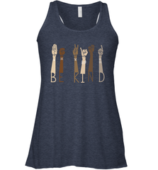 Sign Language be Kind Racerback Tank - kambletee