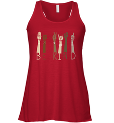 Sign Language be Kind Racerback Tank - kambletee