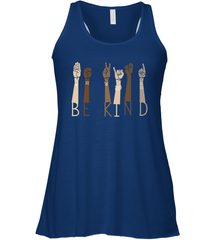 Sign Language be Kind Racerback Tank - kambletee