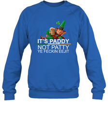 Patricks Day Its paddy not patty ye feckin eejit Sweatshirt - kambletee