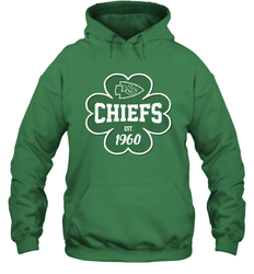 Patrick's Day Shamrock For Kansas City Chiefs Fans Hoodie - kambletee