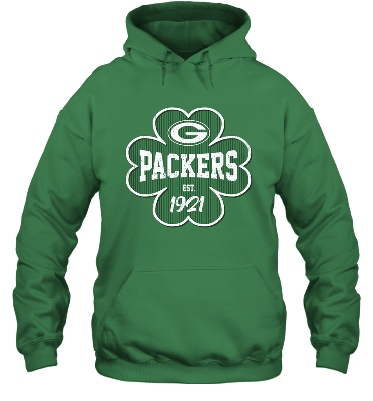 Patrick's Day Shamrock For Green Bay Packers Fans Hoodie - kambletee