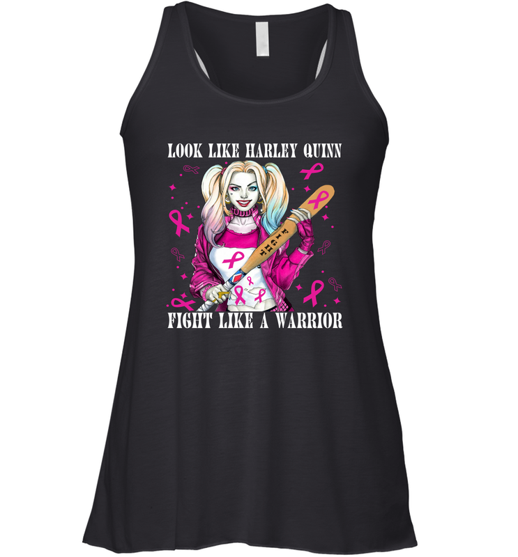 Harley Quinn Fight Like A Warrior Blood Cancer Awareness Racerback Tank - kambletee