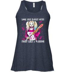 Harley Quinn Fight Like A Warrior Blood Cancer Awareness Racerback Tank - kambletee