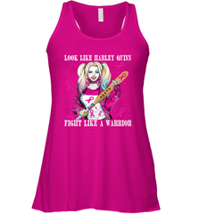Harley Quinn Fight Like A Warrior Blood Cancer Awareness Racerback Tank - kambletee