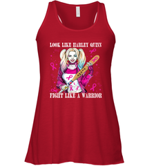 Harley Quinn Fight Like A Warrior Blood Cancer Awareness Racerback Tank - kambletee