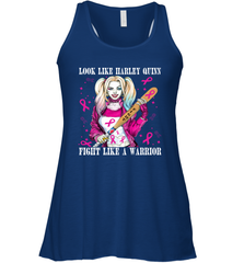 Harley Quinn Fight Like A Warrior Blood Cancer Awareness Racerback Tank - kambletee