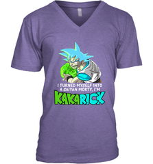 Kakarick I turned myself into a saiyan Rick And Morty Men's V-Neck - kambletee