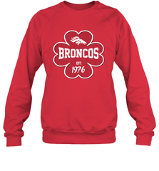 Patrick's Day Shamrock For Denver Broncos Fans Sweatshirt - kambletee