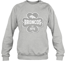 Patrick's Day Shamrock For Denver Broncos Fans Sweatshirt - kambletee