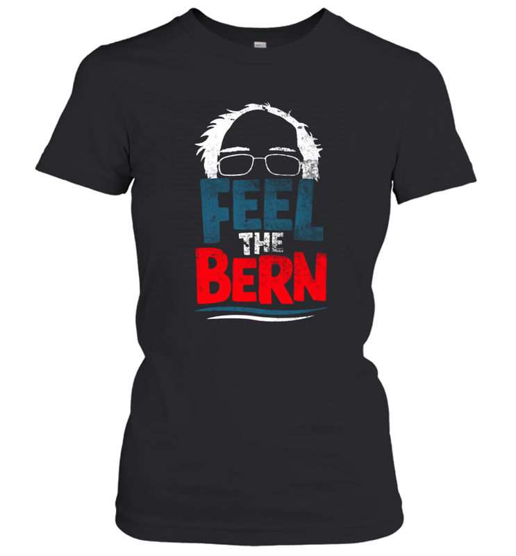 Feel The Bern Bernie Sanders 2020 Bernie Hair Vote President Women's T-Shirt - kambletee