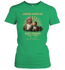 Legends never die Kurt Cobain 1967 1994 signature Women's T-Shirt - kambletee