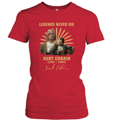 Legends never die Kurt Cobain 1967 1994 signature Women's T-Shirt - kambletee