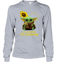 Baby Yoda Just It's Not Religion It's Relationship Long Sleeve T-Shirt - kambletee
