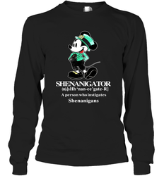 Mickey St Patricks day Shenanigator define Long Sleeve T-Shirt - kambletee