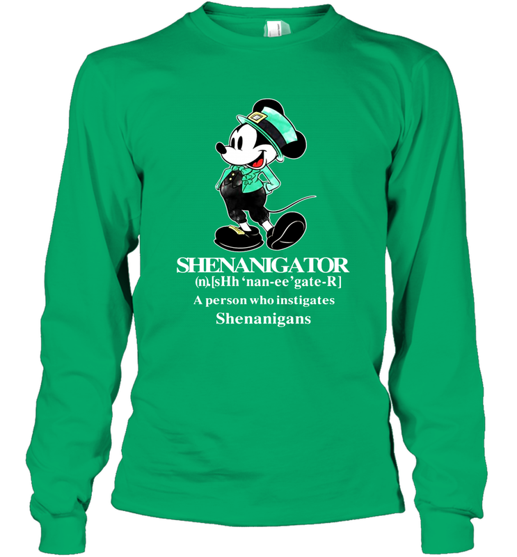 Mickey St Patricks day Shenanigator define Long Sleeve T-Shirt - kambletee