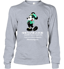 Mickey St Patricks day Shenanigator define Long Sleeve T-Shirt - kambletee