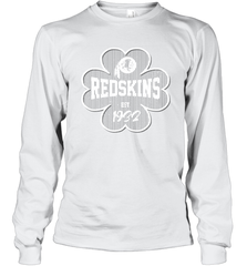 Patrick's Day Shamrock For Washington Redskins Fans Long Sleeve T-Shirt - kambletee
