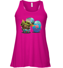 Easter Eggs Baby Yoda Racerback Tank - kambletee