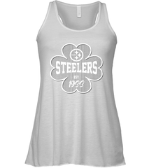Patrick's Day Shamrock For Pittsburgh Steelers Fans Racerback Tank - kambletee