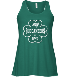 Patrick's Day Shamrock For Tampa Bay Buccaneers Fans Racerback Tank - kambletee