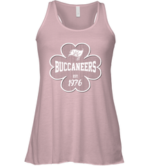 Patrick's Day Shamrock For Tampa Bay Buccaneers Fans Racerback Tank - kambletee
