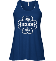 Patrick's Day Shamrock For Tampa Bay Buccaneers Fans Racerback Tank - kambletee