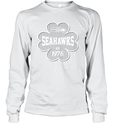 Patrick's Day Shamrock For Seattle Seahawks Fans Long Sleeve T-Shirt - kambletee
