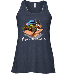 Baby Yoda Groot Stitch Toothless and Gizmo friends Racerback Tank - kambletee