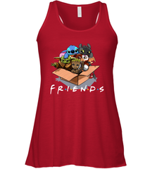 Baby Yoda Groot Stitch Toothless and Gizmo friends Racerback Tank - kambletee
