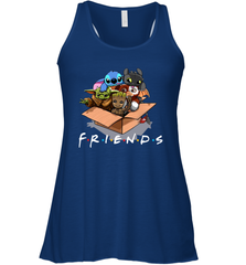 Baby Yoda Groot Stitch Toothless and Gizmo friends Racerback Tank - kambletee