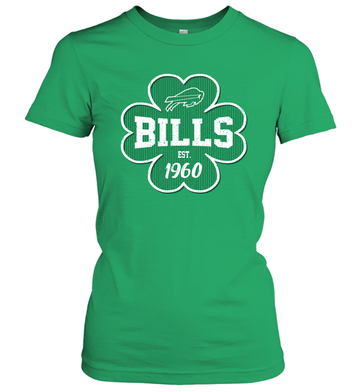 Patrick's Day Shamrock For Buffalo Bills Fans Women's T-Shirt - kambletee