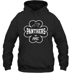 Patrick's Day Shamrock For Carolina Panthers Fans Hoodie - kambletee