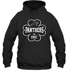 Patrick's Day Shamrock For Carolina Panthers Fans Hoodie - kambletee