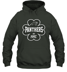 Patrick's Day Shamrock For Carolina Panthers Fans Hoodie - kambletee