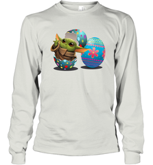 Easter Eggs Baby Yoda Long Sleeve T-Shirt - kambletee