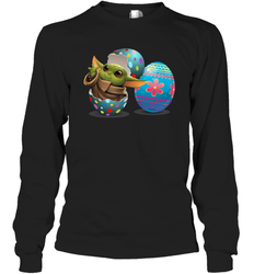 Easter Eggs Baby Yoda Long Sleeve T-Shirt - kambletee